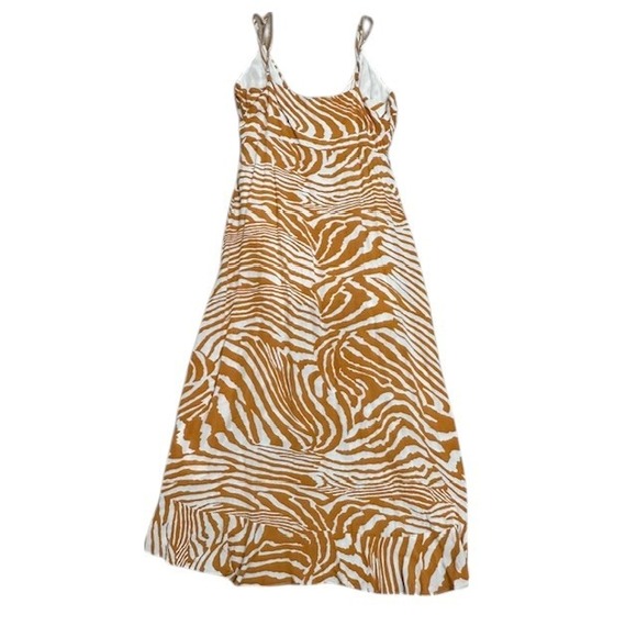 Revolve MINKPINK Zebra Print Wrap Dress Ruffle High Low V Neck Sleeveless Sz‎ Sm - Picture 12 of 16